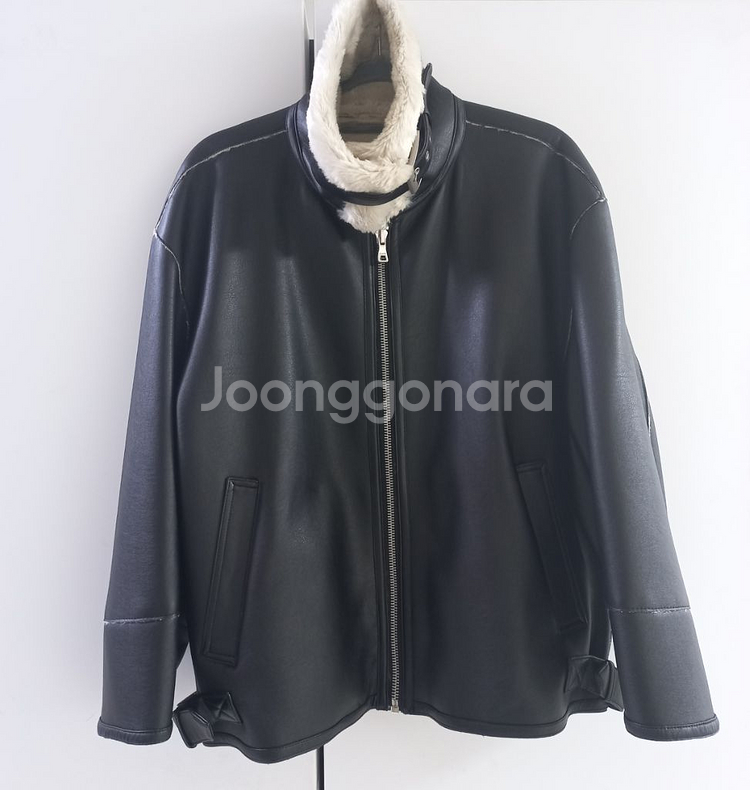 드로우핏 레더가죽무스탕 (새제품)--2