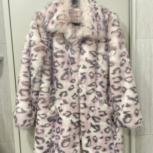 레오파드 퍼 코트 fur