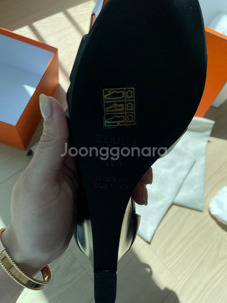 에르메스 레전드 웨지힐 36.5사이즈--3
