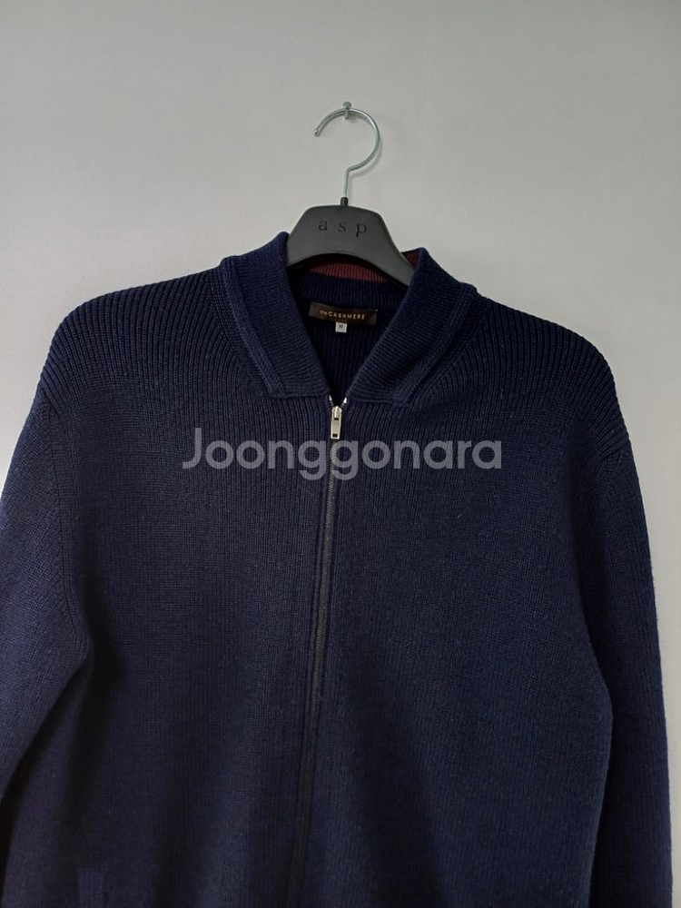 남성 이태리제조 한섬 더캐시미어 울 니트점퍼(스판100--1