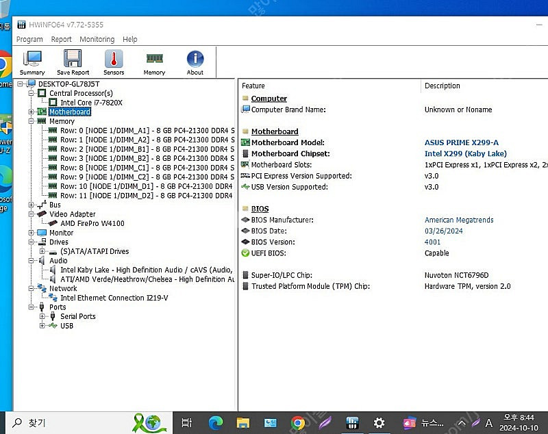 ASUS PRIME X299-A + i7-7820X +...--9