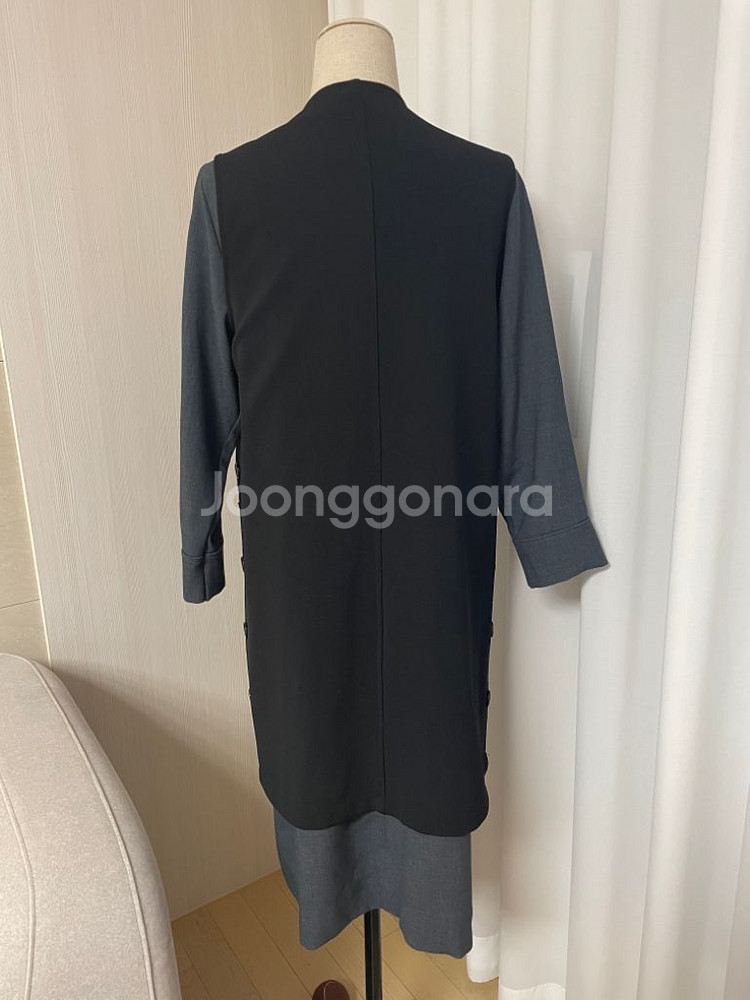 여성 베스트 조끼 원피스 셋업 세트 66-77--3