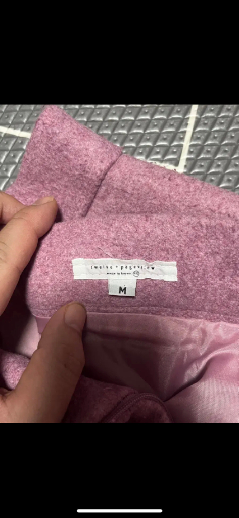 H라인 롱치마 롱스커트 핑크--3