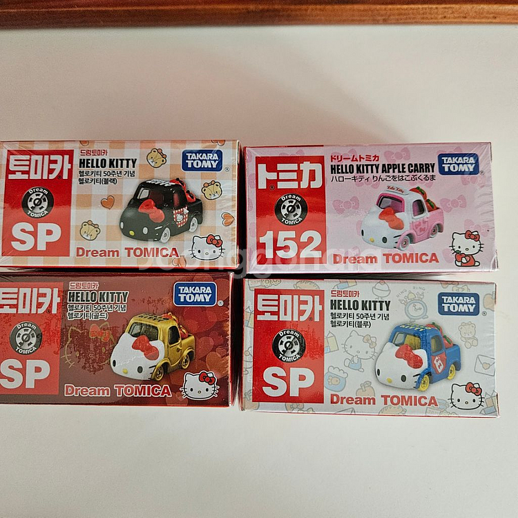 (택포)키티 50주년 스페셜 토미카포함 4종세트--1
