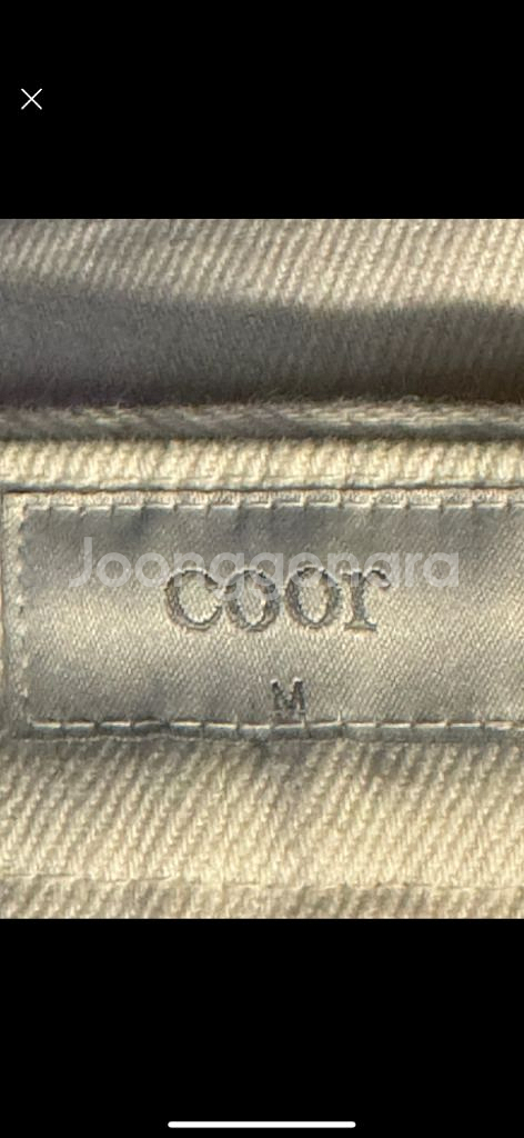 쿠어coor 화이트 레귤러 핏 바지 판매--3