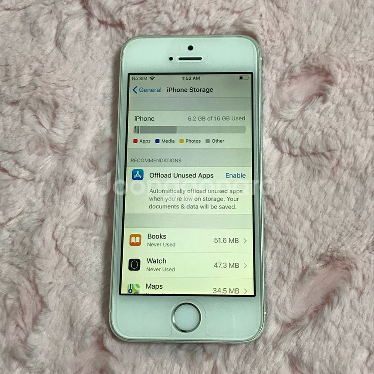 아이폰 iphone 5s 실버 16기가--2
