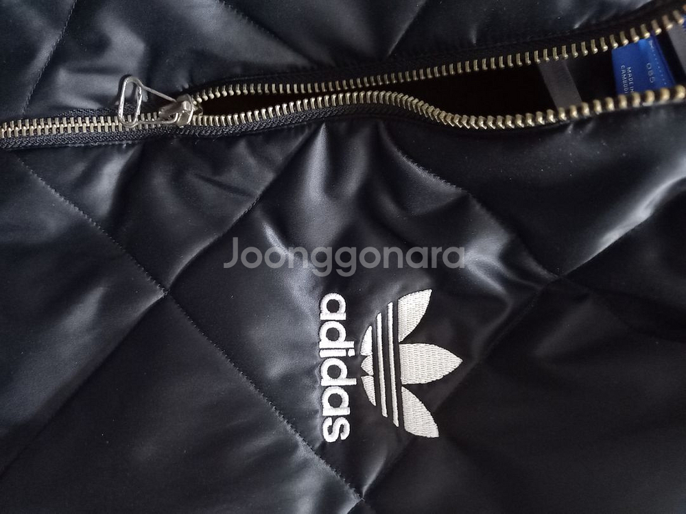 아디다스 퀄팅 블랙 검정 여자 트랙탑 져지집업85~90--2