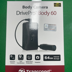 트랜센드 DrivePro Body 60 바디캠