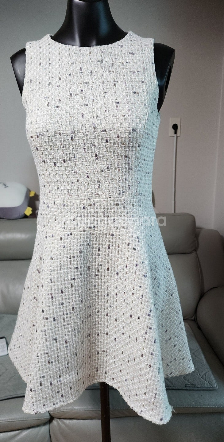 샤넬트위드원피스 자켓세트 55 새상품--3