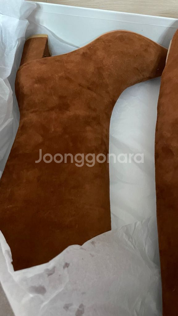 강자매 양가죽 스웨이드 롱부츠 완전 새상품--2