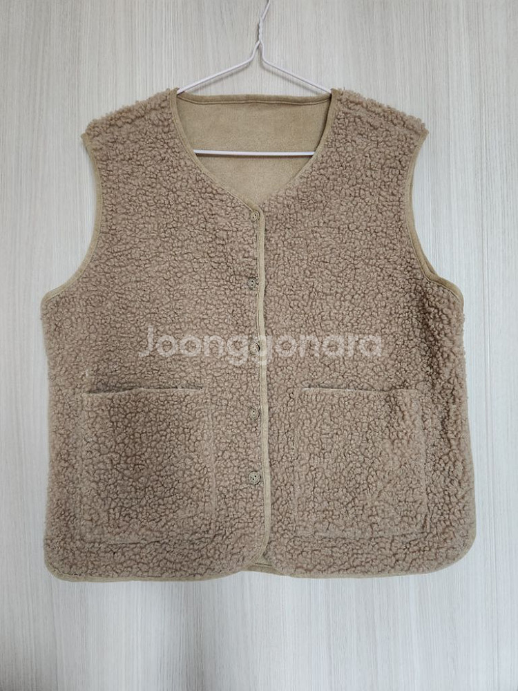 여자양털뽀글이조끼 베스트--1
