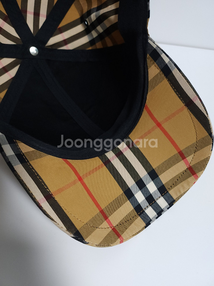 XL 버버리 체크 볼캡 모자 8006119--5
