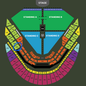 찰리푸스 내한공연 지정석 R석 206구역 (12/8)