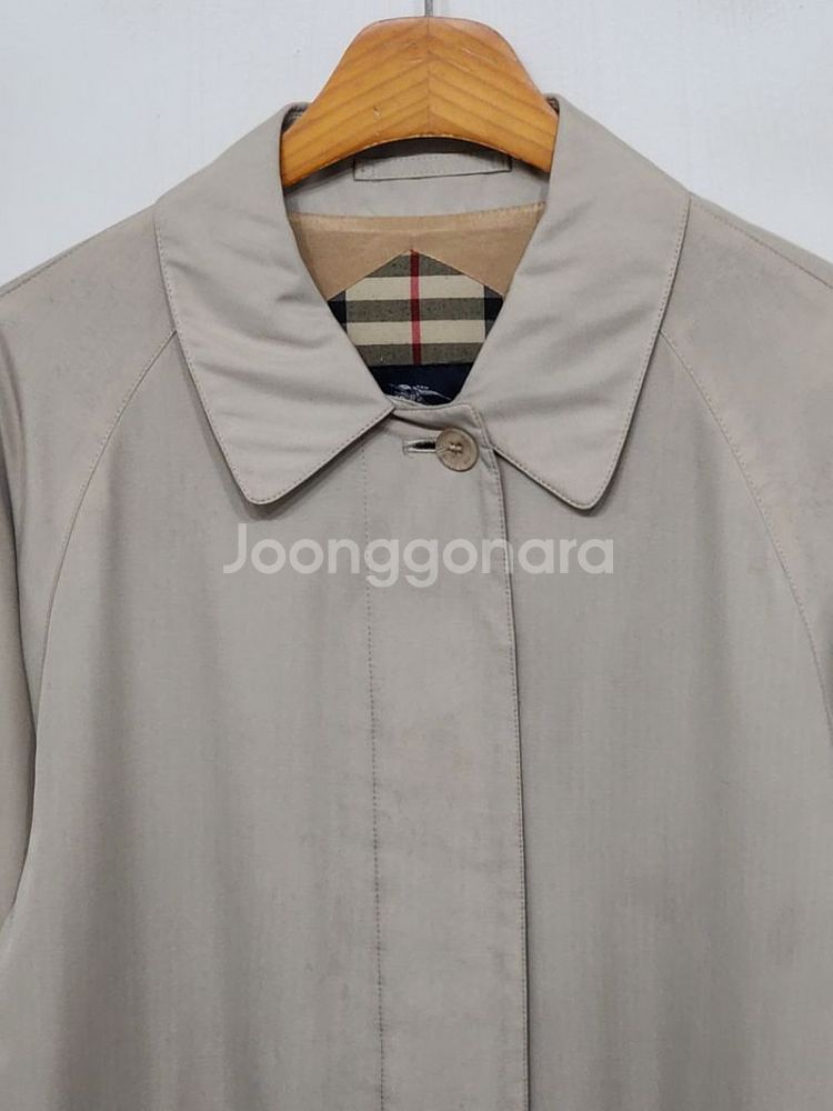 (L) 버버리 트렌치코트 베이지 싱글 하프코트--1