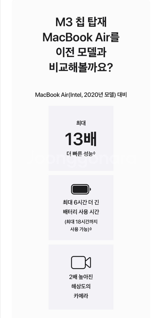 [미개봉새상품] 2024맥북에어13 M3 256GB--4