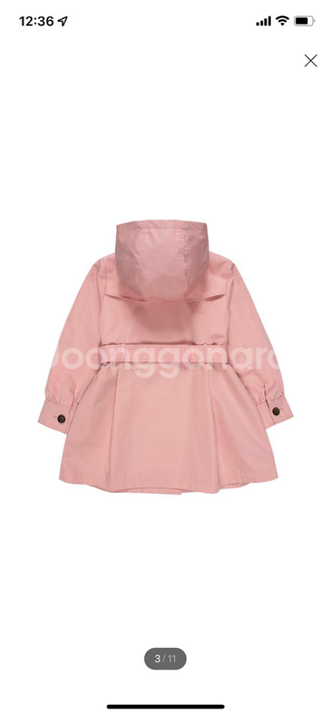 헤지스 키즈 트렌치 코트 145(11Y)--1