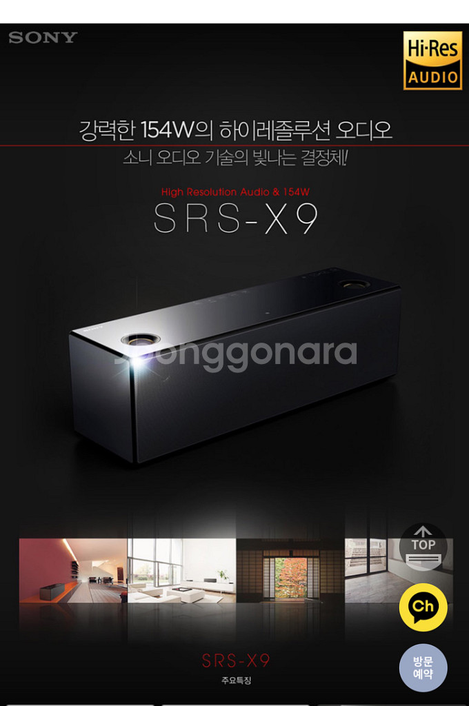 Sony 블루투스 스피커 SRS-X9--6