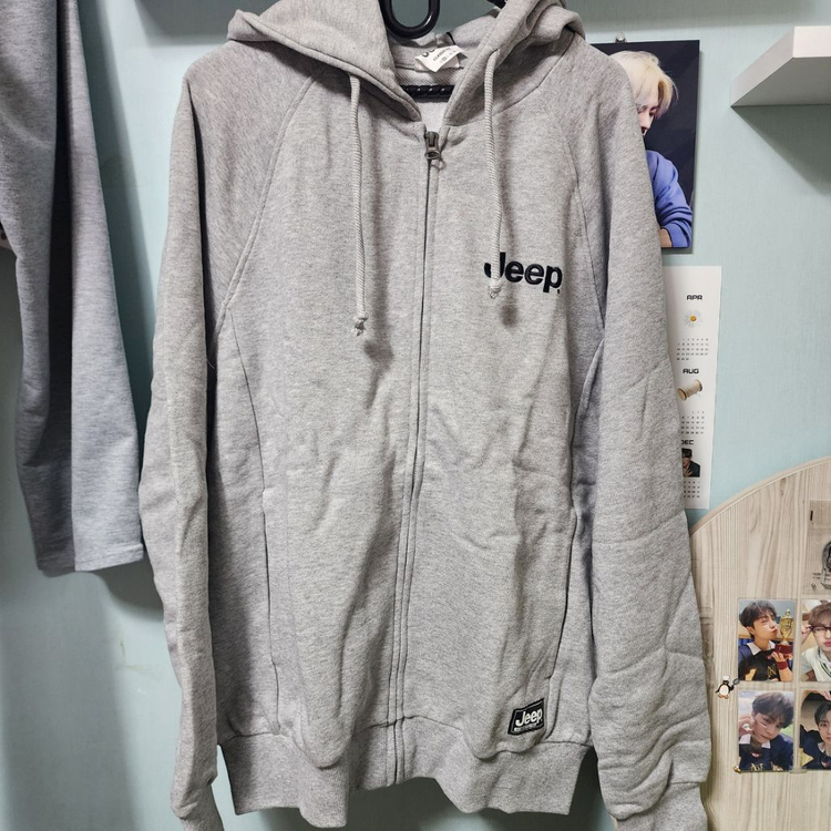지프 후드집업 가디건 L사이즈 새상품 남녀공용 이미지