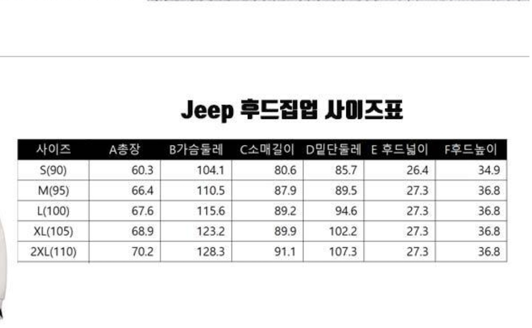 지프 후드집업 가디건 L사이즈 새상품 남녀공용 이미지