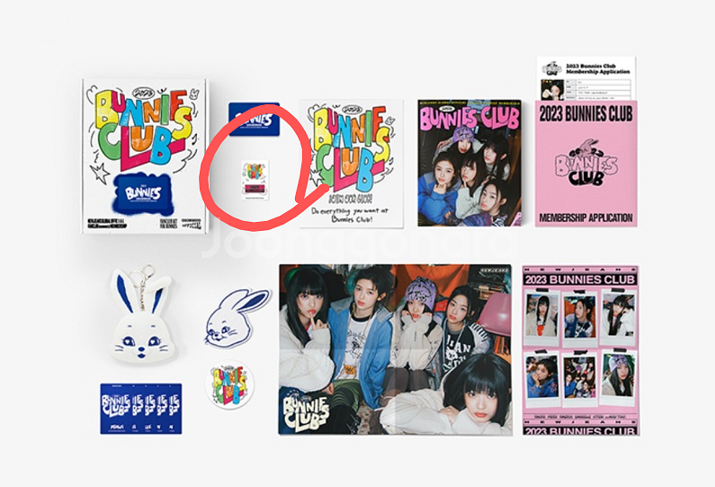 뉴진스 버니즈 1기 뱃지 공굿 공식굿즈--2