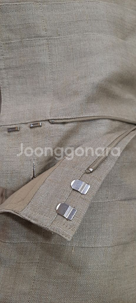 한섬 타임 린넨 투턱 와이드팬츠--4