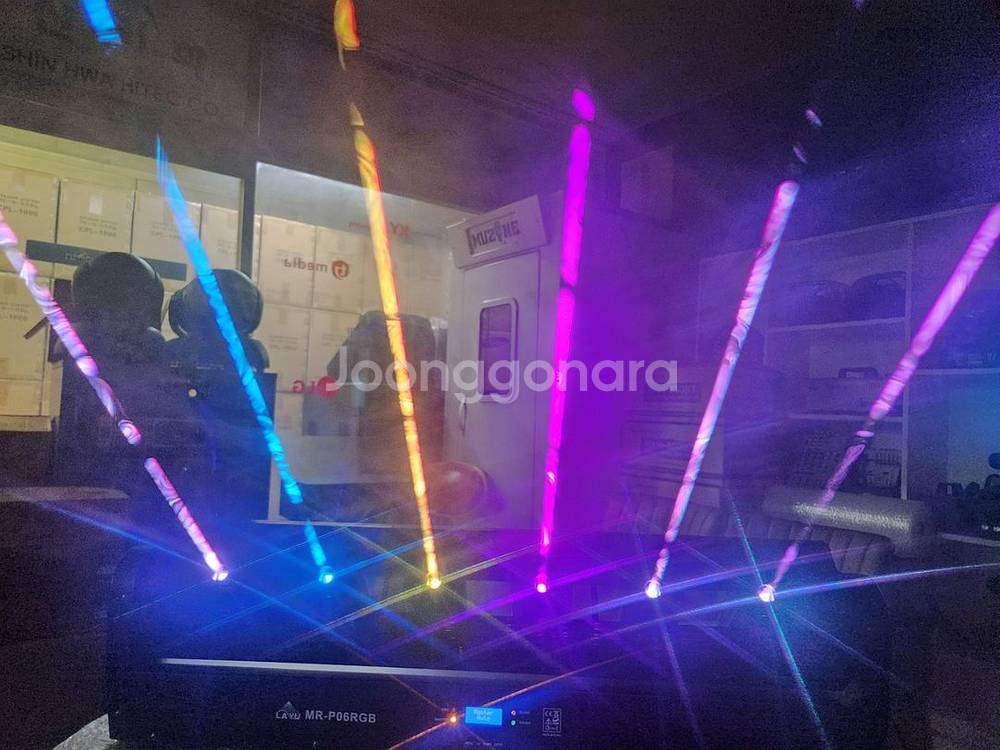 LED RGB 풀컬러 6구 헤드 무빙레이저조명--4