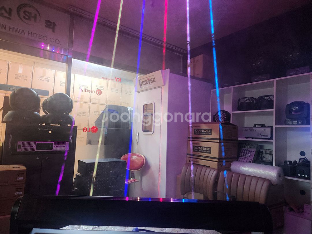 LED RGB 풀컬러 6구 헤드 무빙레이저조명--5