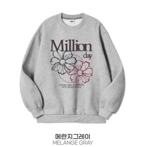 Million blossom 특양면 맨투맨 L