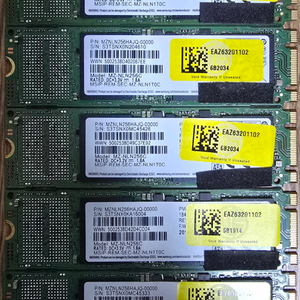 삼성SSD pm871b mM.2 256G(sata)5개