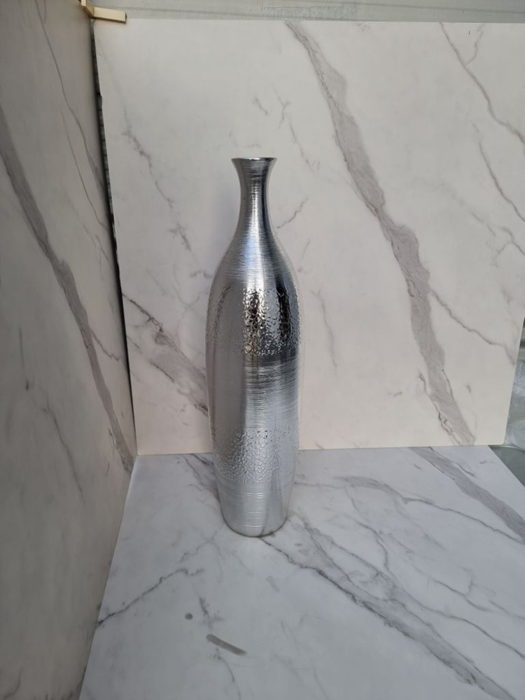 심플모던 실버 세라믹 도자기 인테리어 화병--5