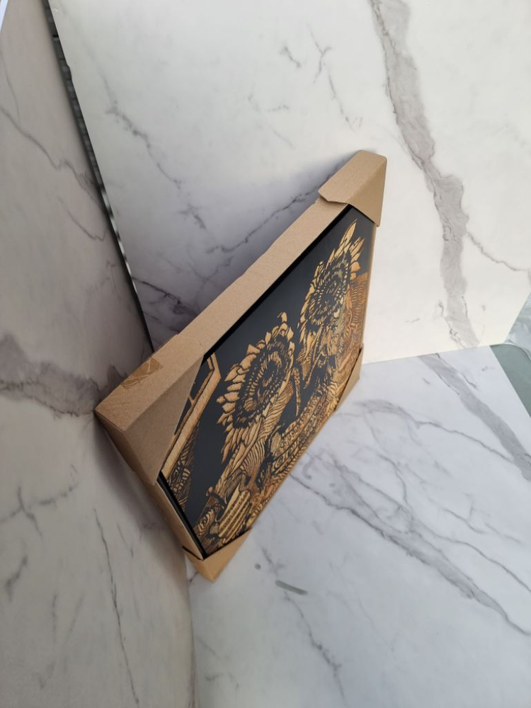 블랙 목판 조각 해바라기 인테리어 벽장식 그림액자--5