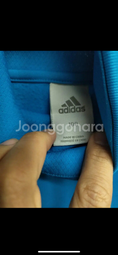 아디다스 챔스판 레알마드리드 웜업 셔츠 size 100--4