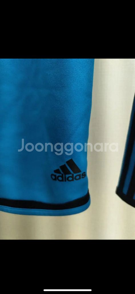 아디다스 챔스판 레알마드리드 웜업 셔츠 size 100--5