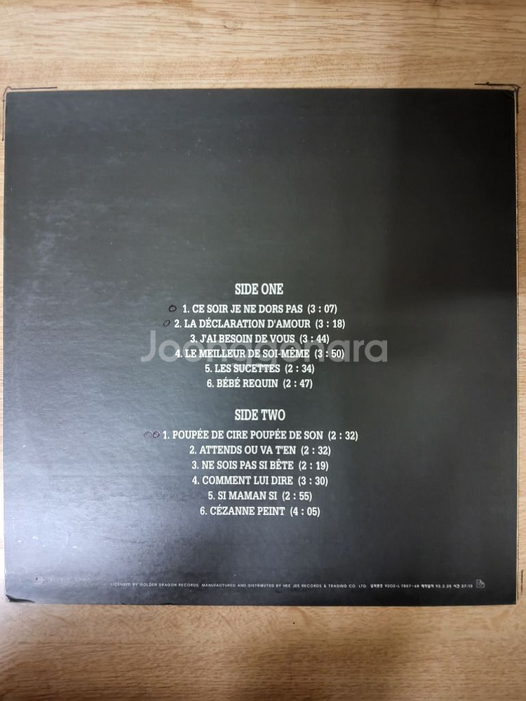 FRANCE GALL 음반 b (LP 턴테이블 오디오--1