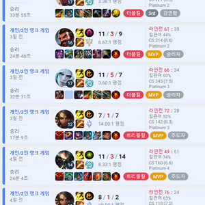 LoL 롤 현 gm1 600 개인기사