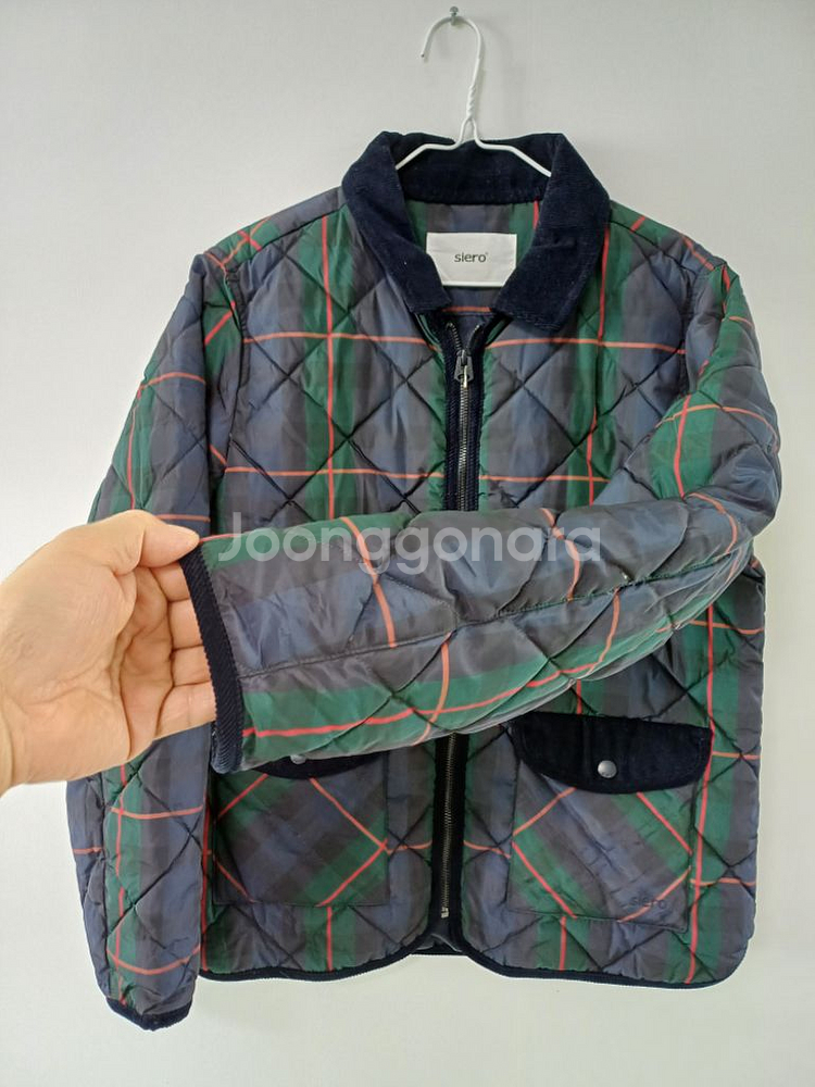 여성 씨에로 누빔자켓 (새상품급.100)--3
