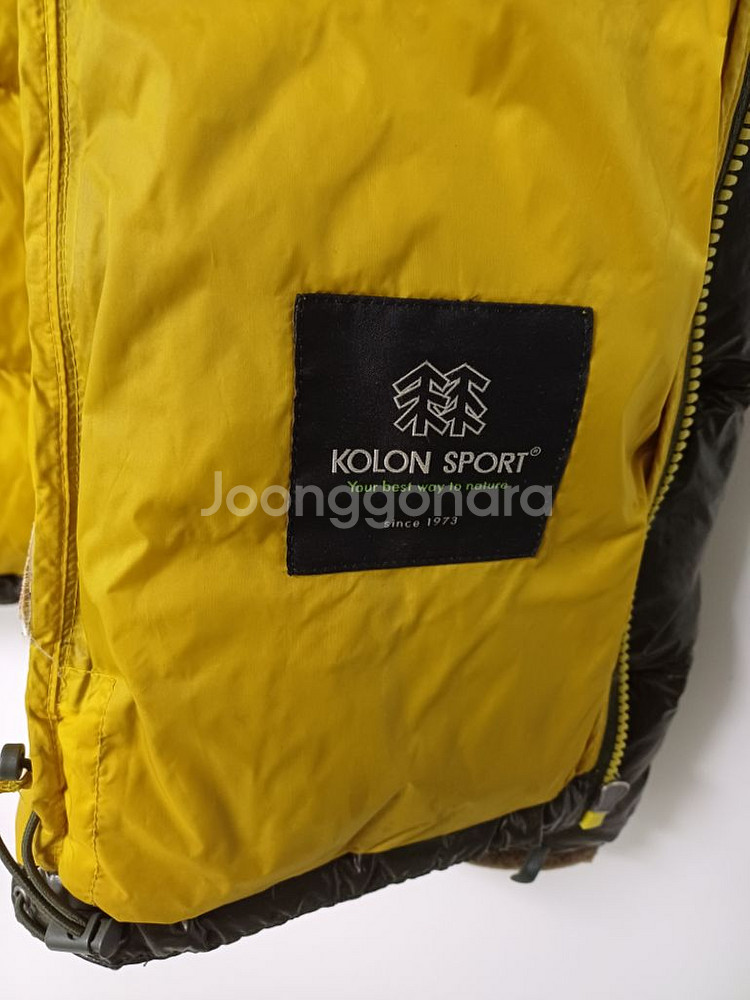 여성 코오롱스포츠 거위털 700필 숏패딩(100)--6