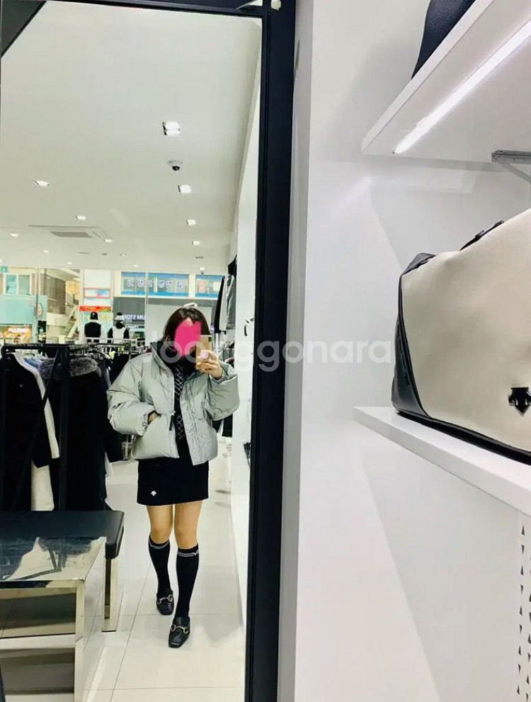 스파이더 우먼스 퍼피 숏 다운자켓--8