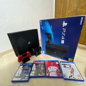 Ps4 pro 2TB + 듀얼쇼크 2개 + 스텐드 +