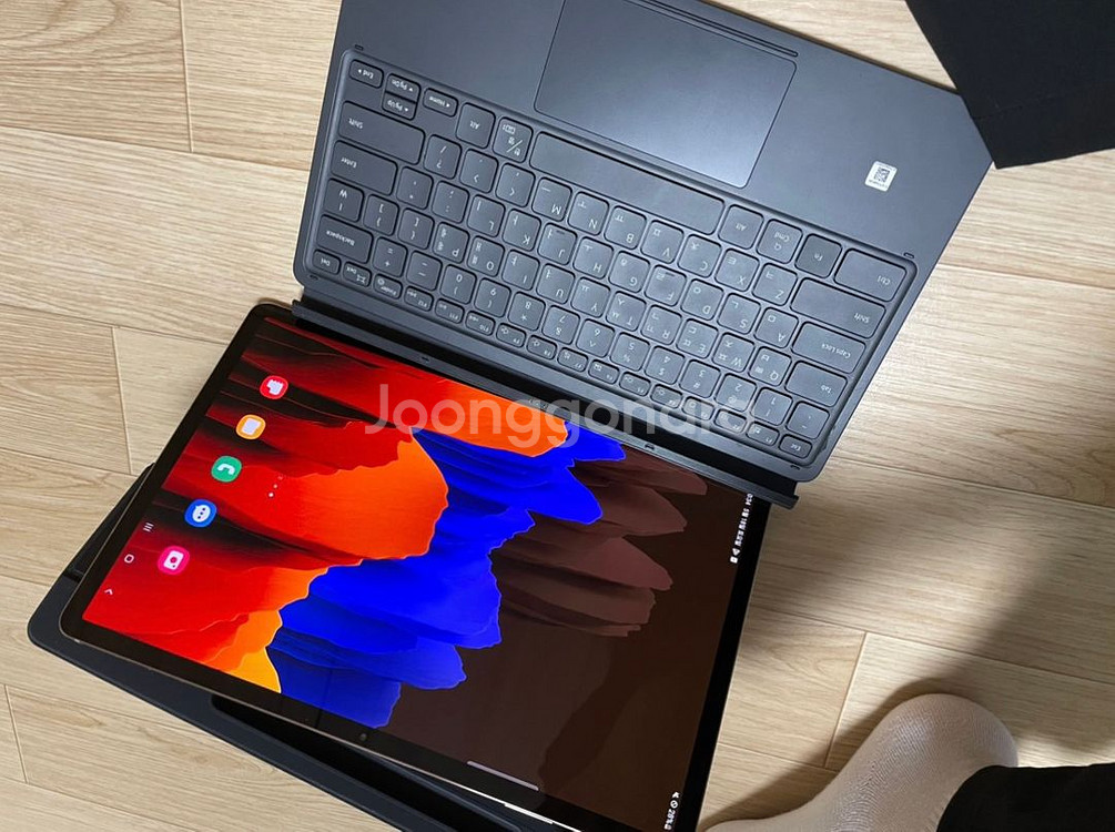 갤럭시탭s7+ 5g 256g+키보드케이스--2