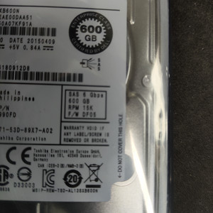 dell sas 2.5인치 600gb hdd 미개봉