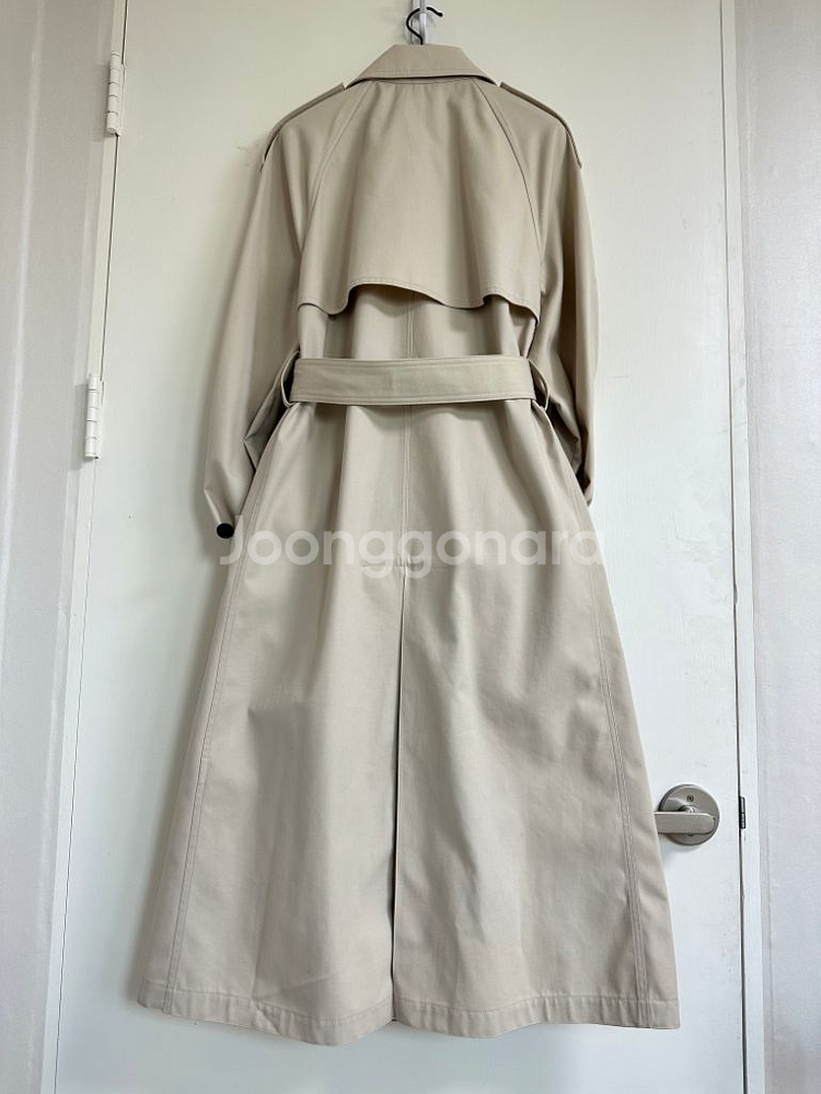 Theory 띠어리 스테플클래식 아이보리 트렌치레인코트--1