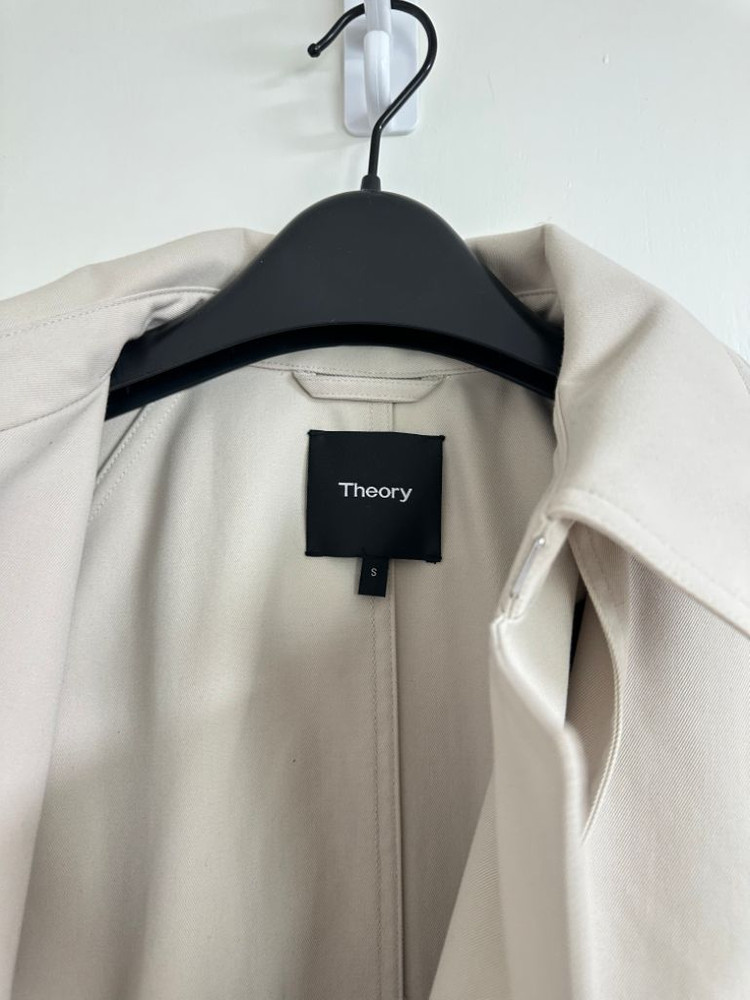 Theory 띠어리 스테플클래식 아이보리 트렌치레인코트--3