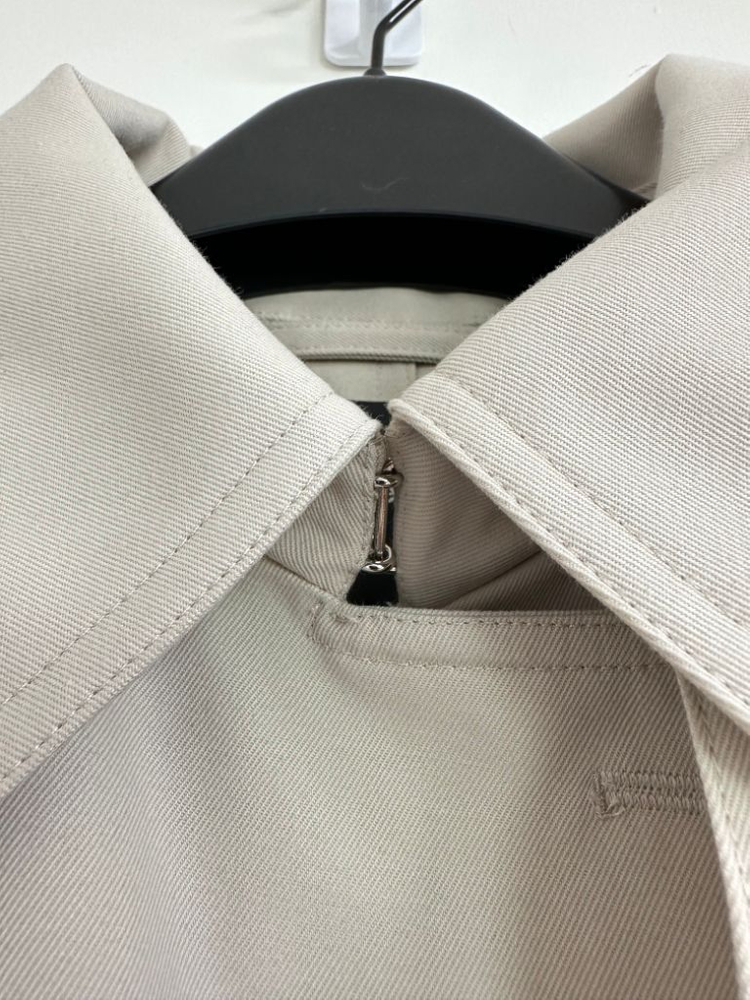 Theory 띠어리 스테플클래식 아이보리 트렌치레인코트--2