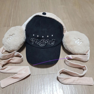 새제품)먼싱웨어(Munsingwear)털귀마게 모자