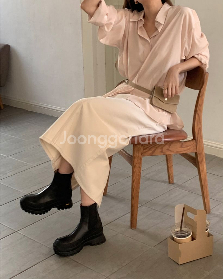 니드오브 온스 글로우 루즈 셔츠 새틴셔츠--2