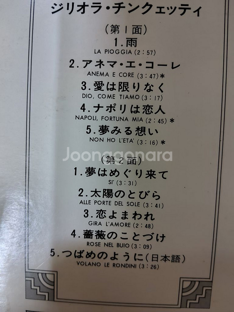 GIGLIOLA CINQUETTI 음반 s (LP 앰프--2