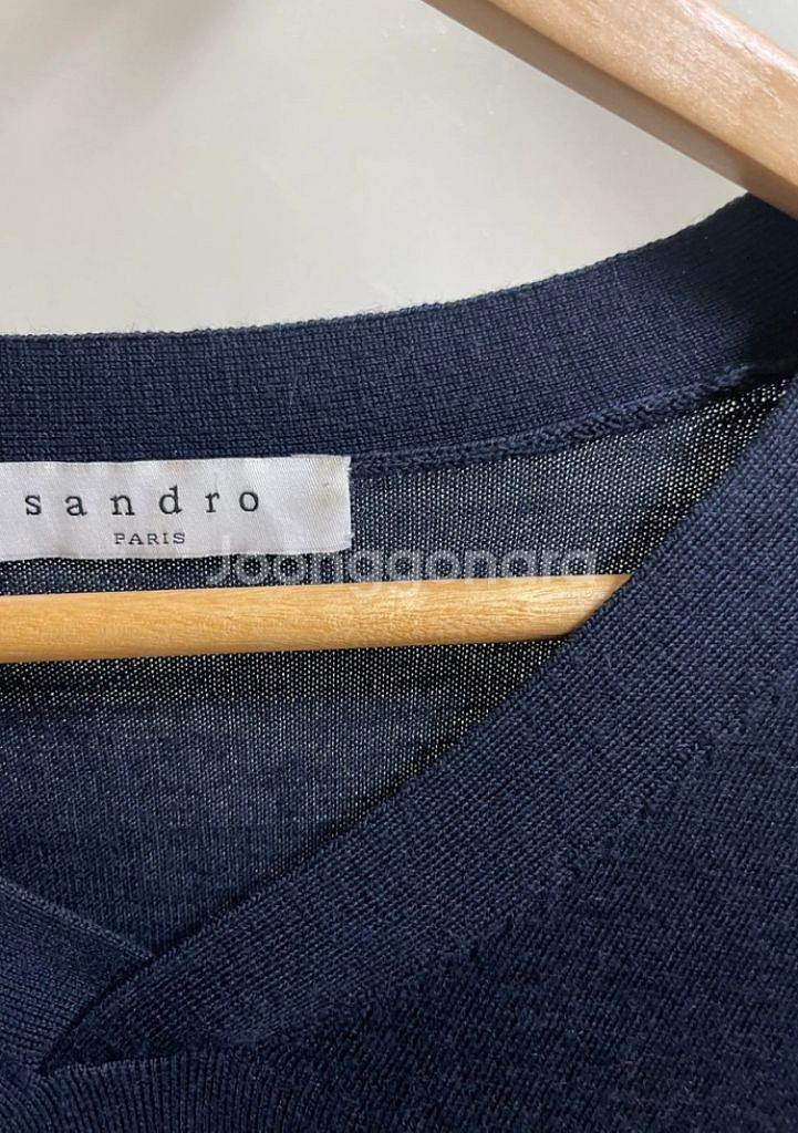 산드로 sandro 남성 베이직니트 브이넥--5