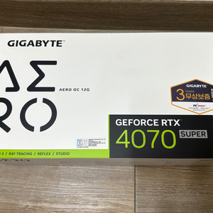 기가바이트 4070 SUPER AERO 판매합니다!!!