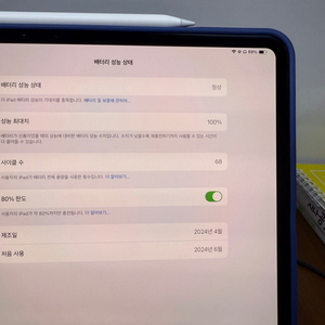 아이패드 프로 13 m4 256g + 애플펜슬 프로